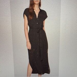 NEW NWT Club Monaco Textured Danielle Dress Black Size 0 $269 Retail